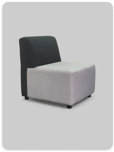 כורסת המתנה דואו-טון (יחיד)