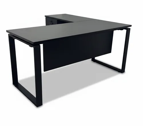 שולחן עובדים פינתי דגם Onyx Black Professional